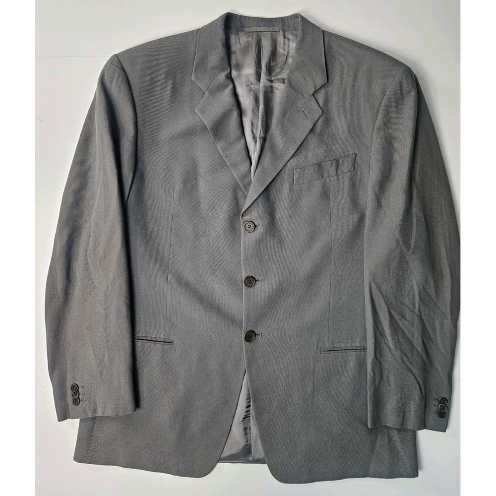 Giorgio Armani Le Collezioni Men's Grey Three Button Blazer 46R